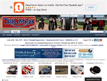 Tablet Screenshot of forumtriumphchepassione.com